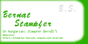 bernat stampfer business card